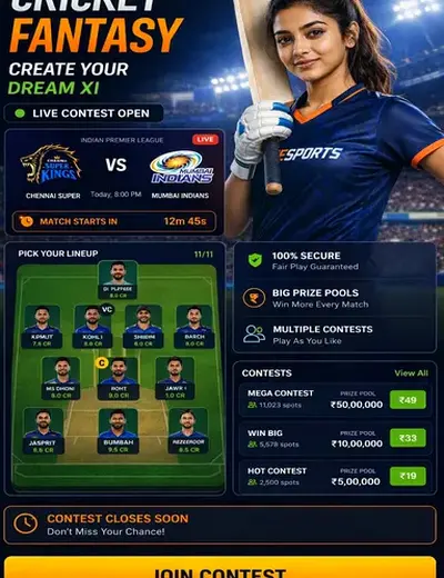 Bcbet (bc bet) fantasy cricket & matchday visual 3